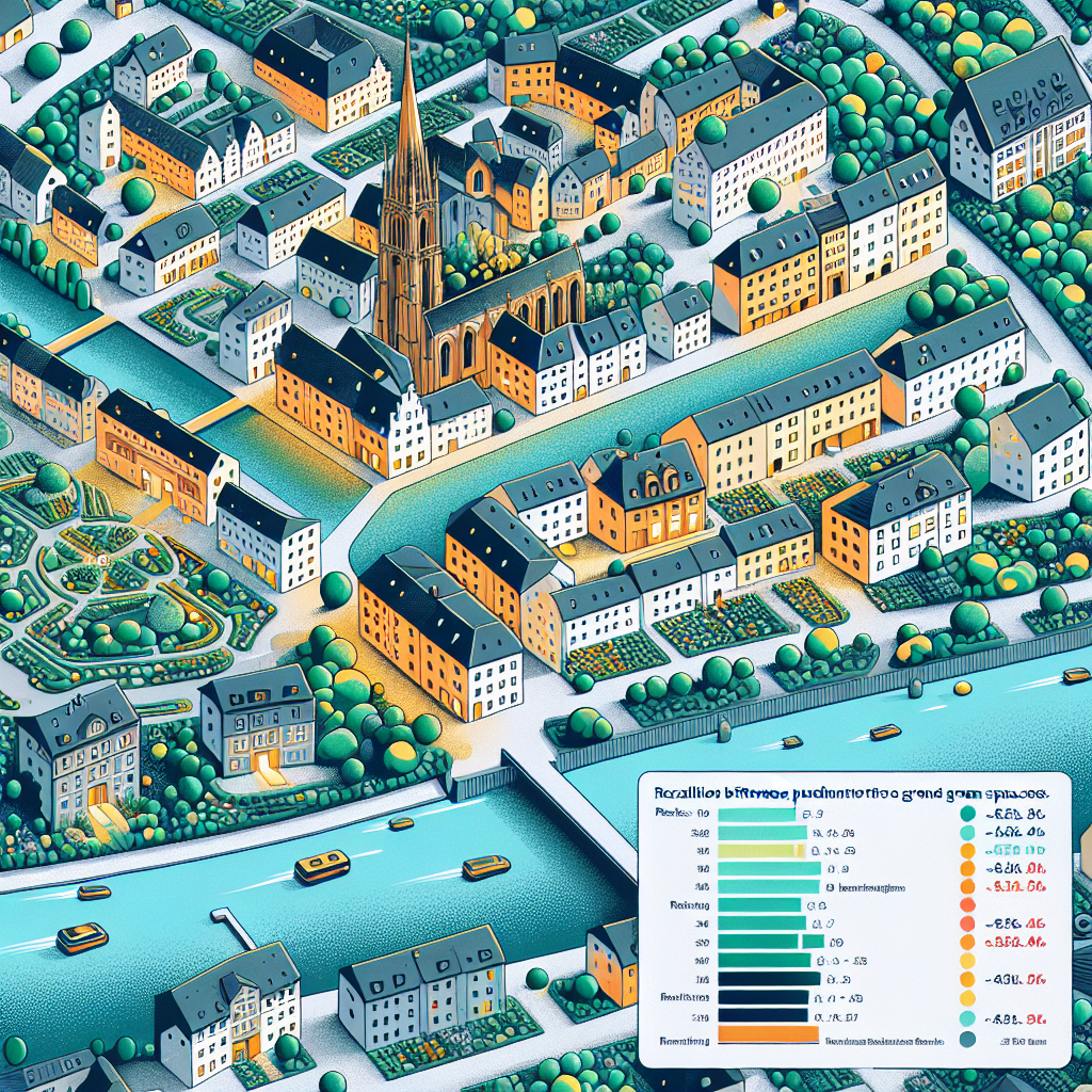 Einfluss von Grünflächennähe auf Mietspiegel in Würzburger Altstadt